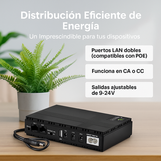 MINI UPS PORTATIL - TUS DISPOSITIVOS SIEMPRE EN FUNCION